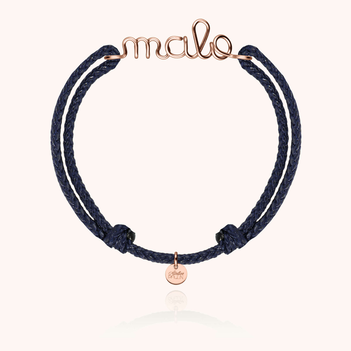 Bracelet Cordon Ciré Personnalisé Homme personnalisable — cadeau de luxe artisanal