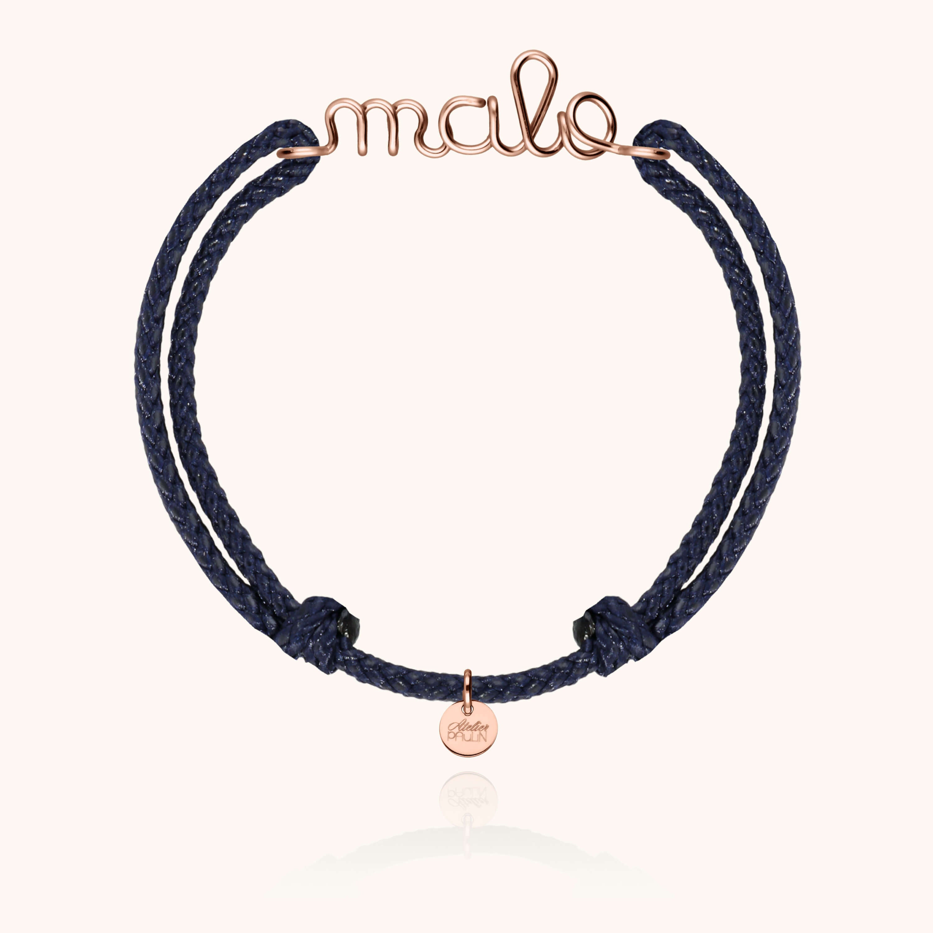 Bracelet Cordon Ciré Personnalisé Homme personnalisable — cadeau de luxe artisanal