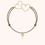 Bracelet Cordon Donne Moi Ton Coeur - or jaune laminé