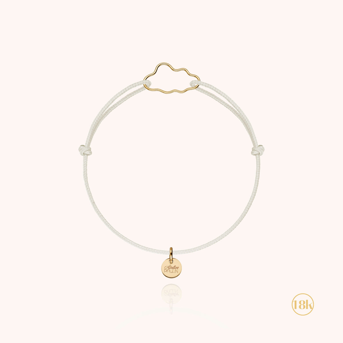 I tre colori di cordino disponibili per Bracciale Cordino Bambino Piccola Nuvola