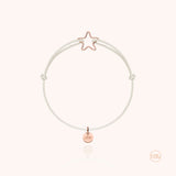 Bracciale Cordino Bambino Piccola Stella - oro rosa 18kt.
