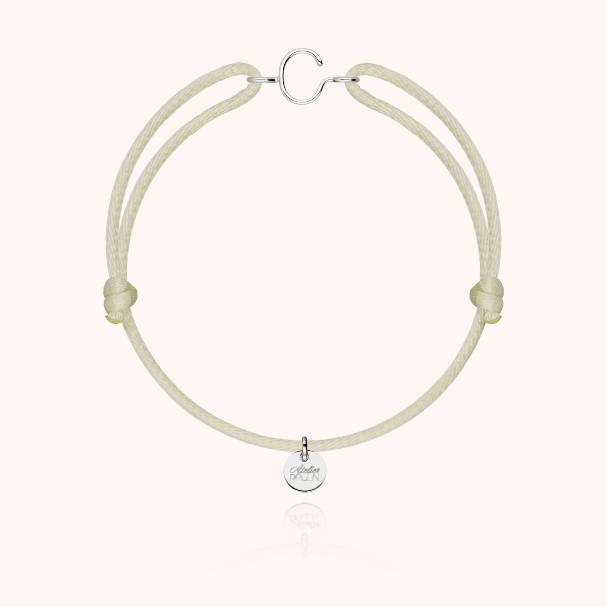 Armband Kordel Capitale Initiale — von Hand gefertigtes Geschenk Paris