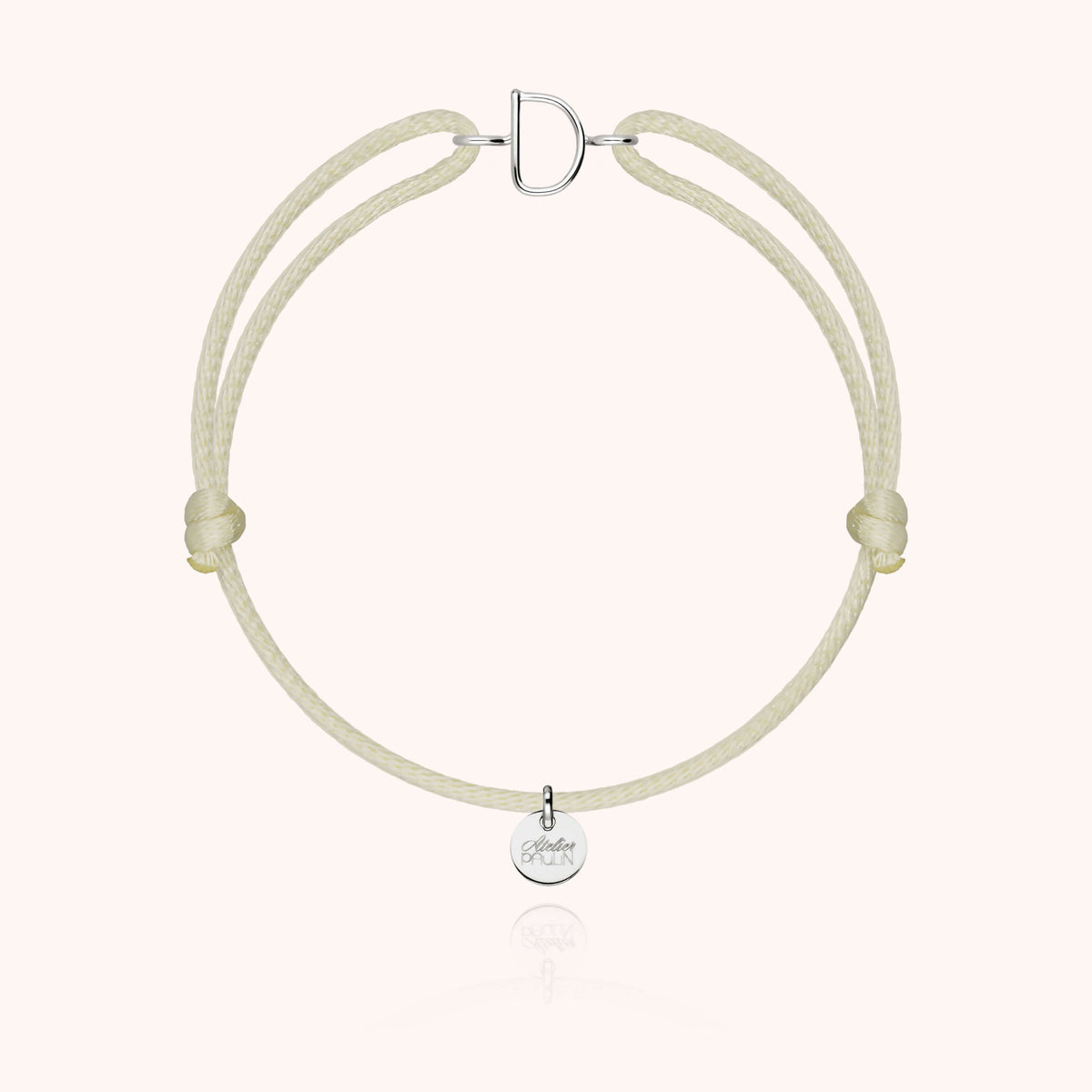 Armband Kordel Capitale Initiale — von Hand gefertigtes Geschenk aus Paris