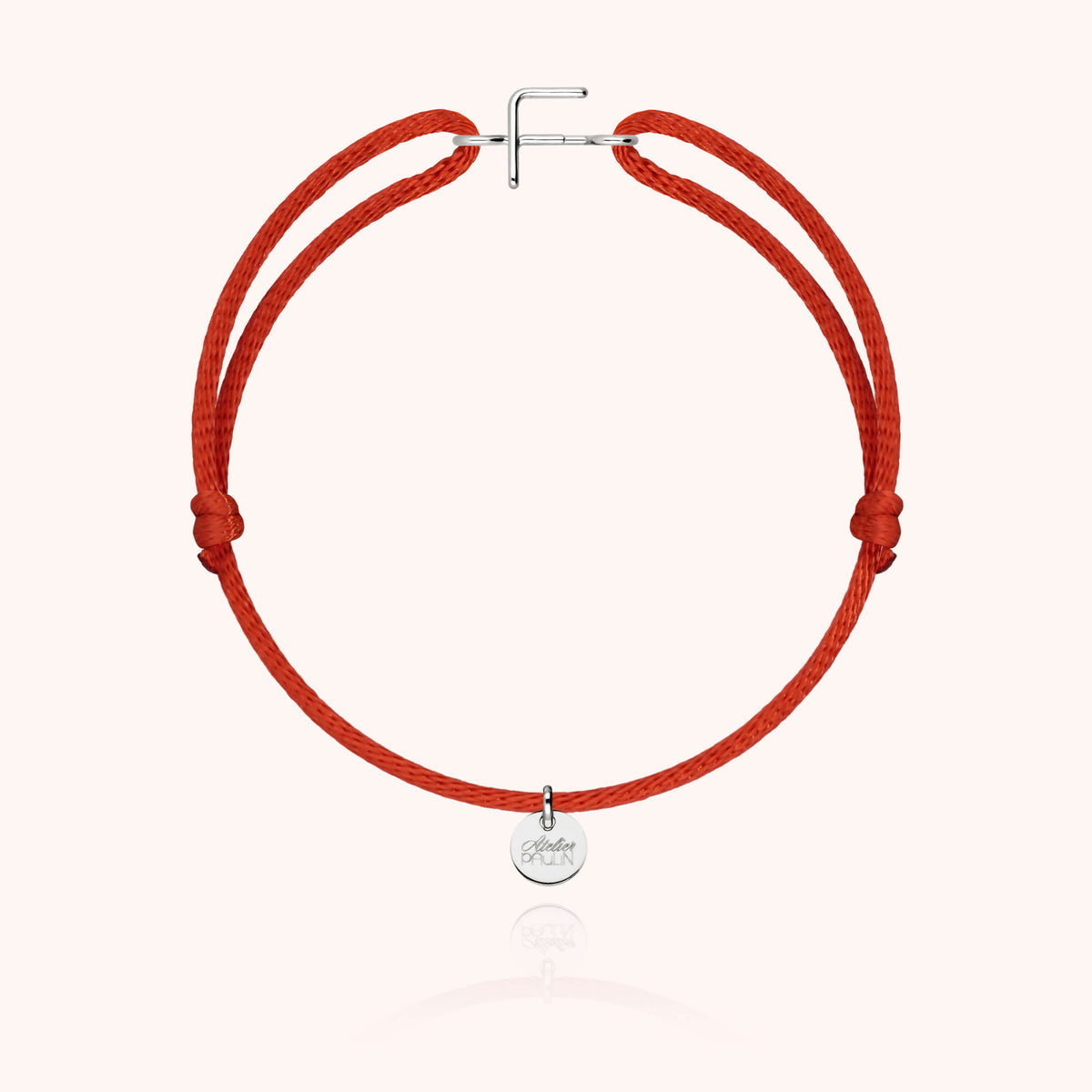 Armband Kordel Capitale Initiale in 18K Weißgold — sichere Lieferung Paris