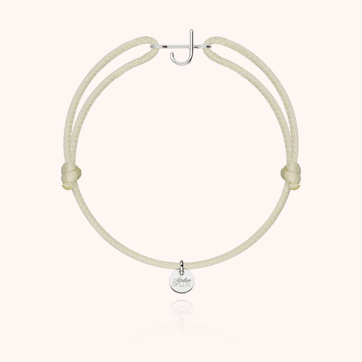 Armband Kordel Capitale Initiale — von Hand gefertigtes Geschenk Paris