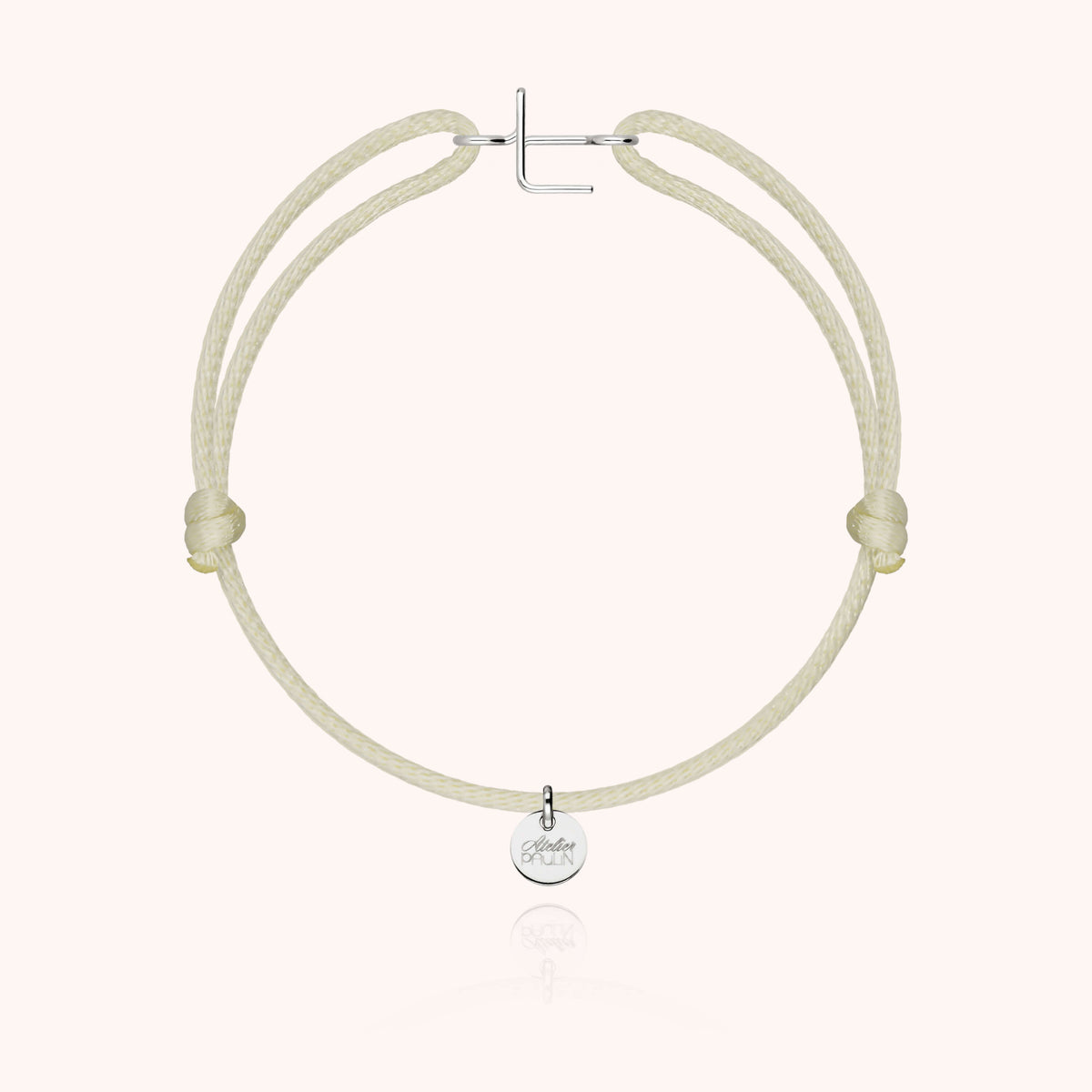 Armband Kordel Capitale Initiale — von Hand gefertigtes Geschenk Paris