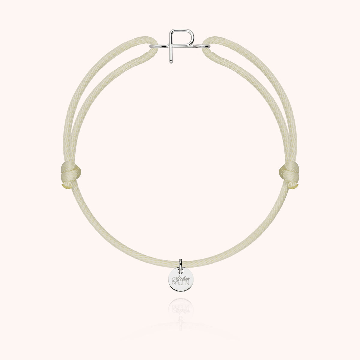 Armband Kordel Capitale Initiale — von Hand gefertigtes Geschenk Paris