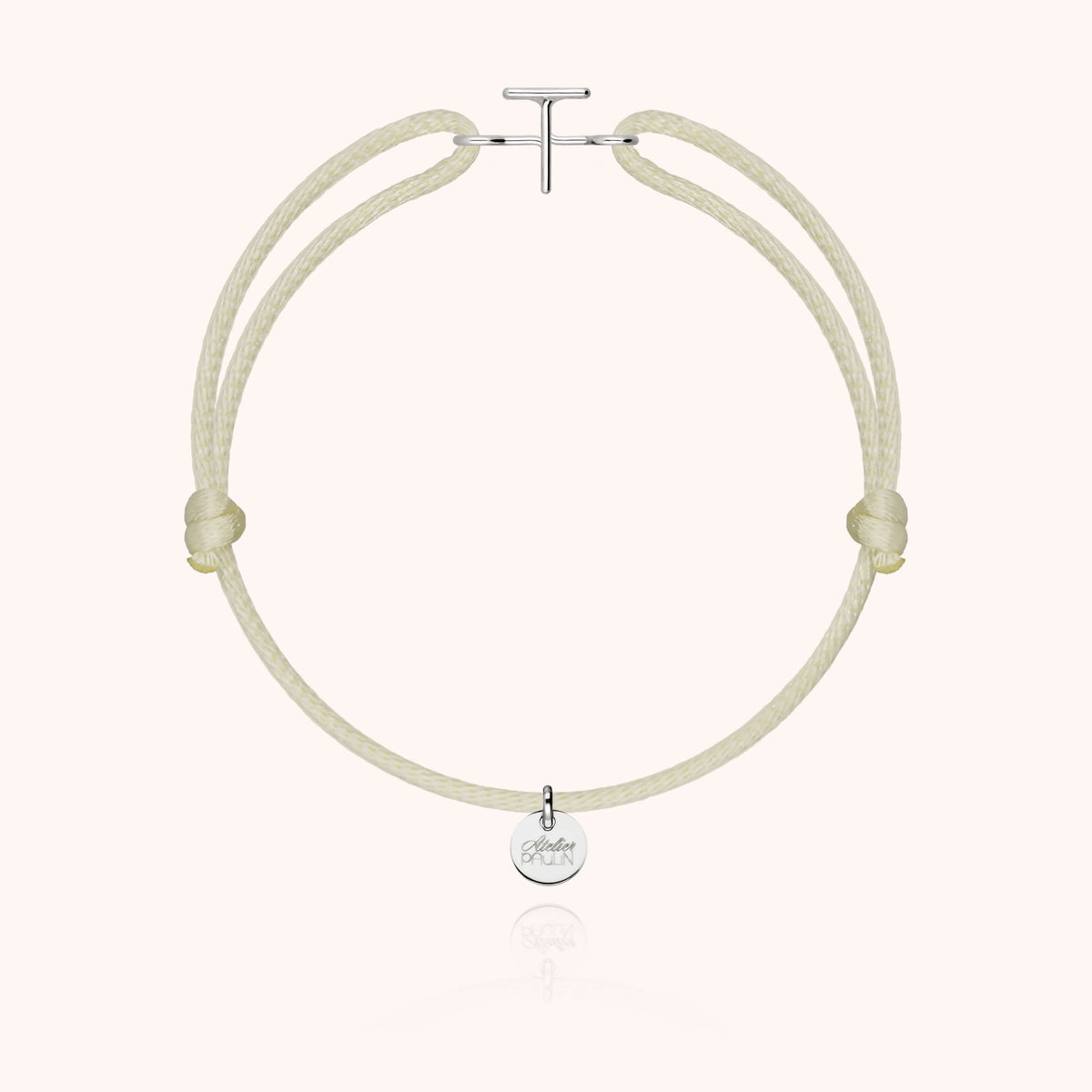 Armband Kordel Capitale Initiale — von Hand gefertigtes Geschenk Paris