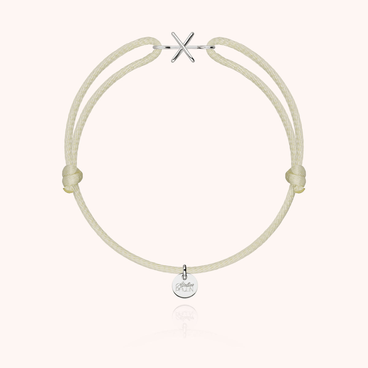 Armband Kordel Capitale Initiale — von Hand gefertigtes Geschenk Paris