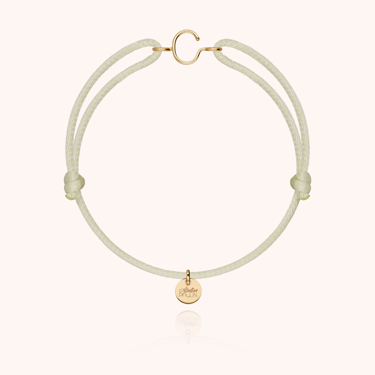 Armband Kordel Capitale Initiale — von Hand gefertigtes Geschenk aus Paris