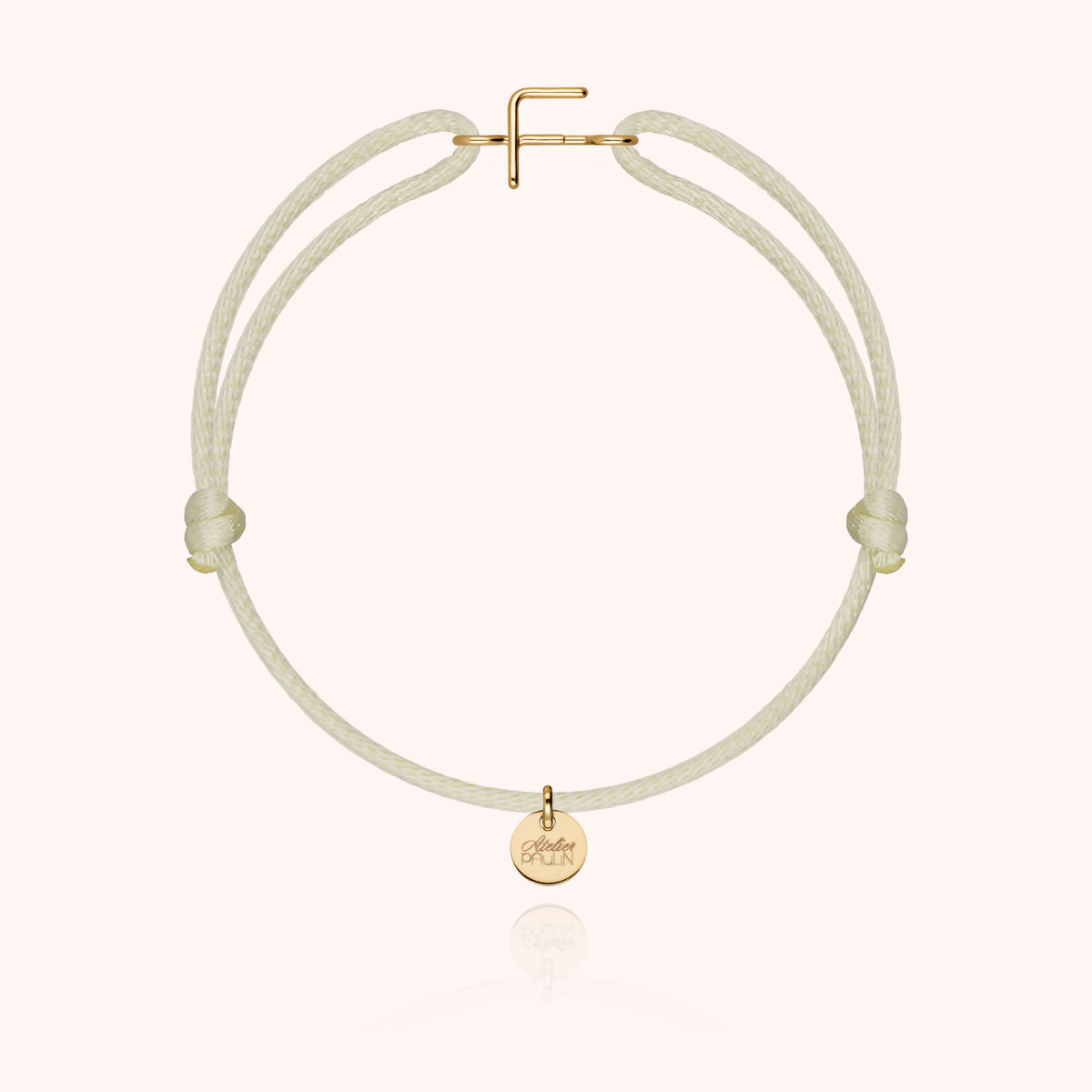 Armband Kordel Capitale Initiale — von Hand gefertigtes Geschenk Paris