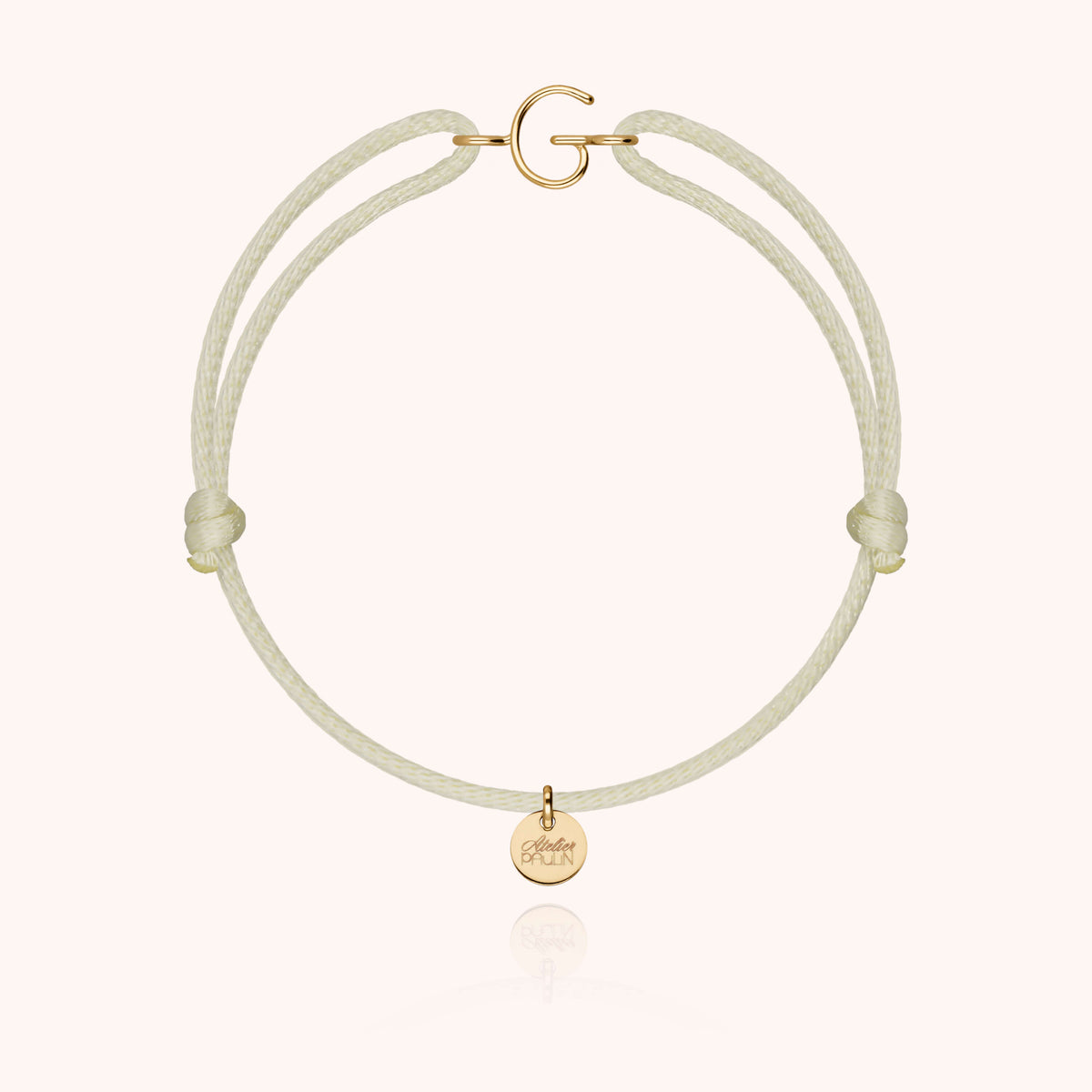 Armband Kordel Capitale Initiale — von Hand gefertigtes Geschenk aus Paris