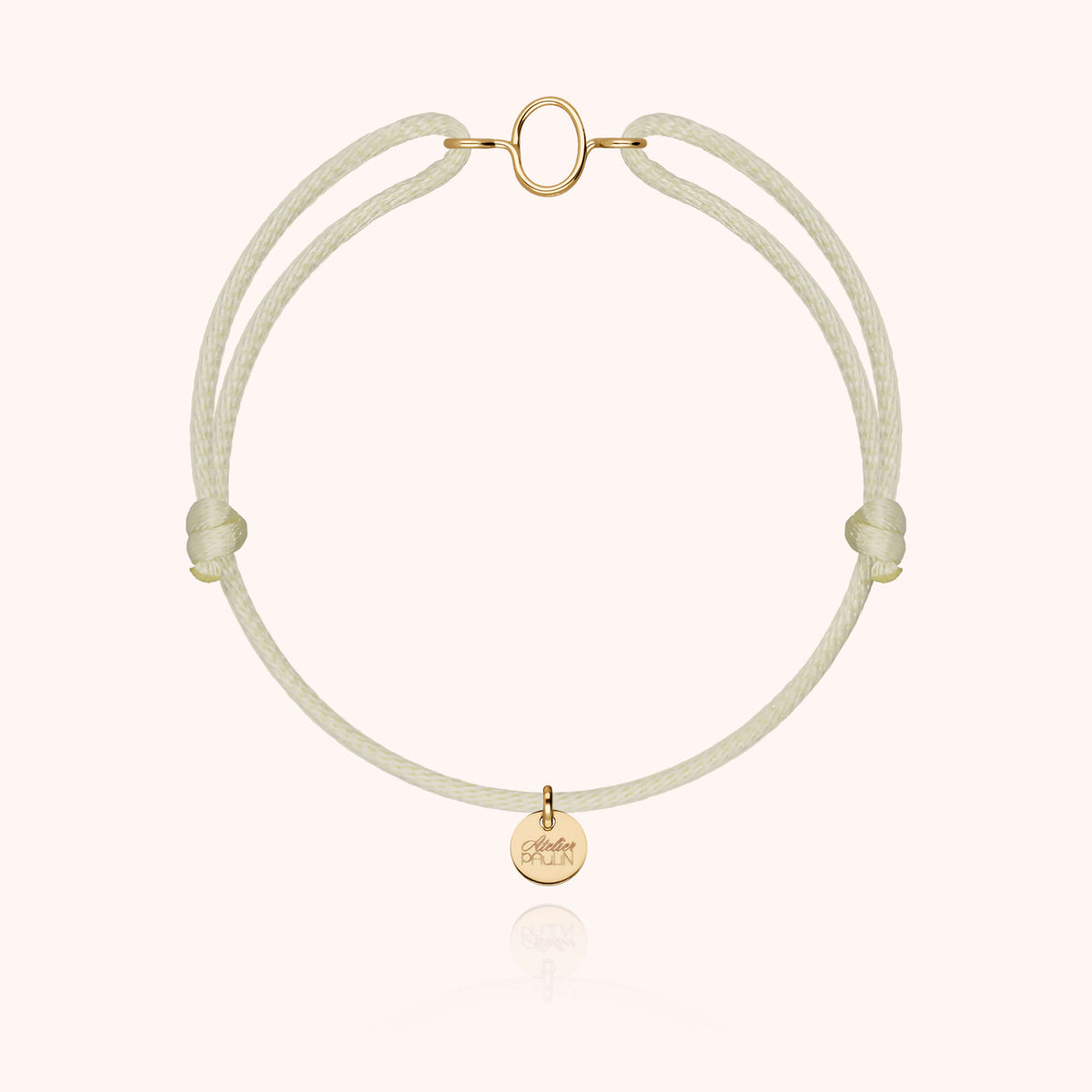 Armband Kordel Capitale Initiale — von Hand gefertigtes Geschenk Paris