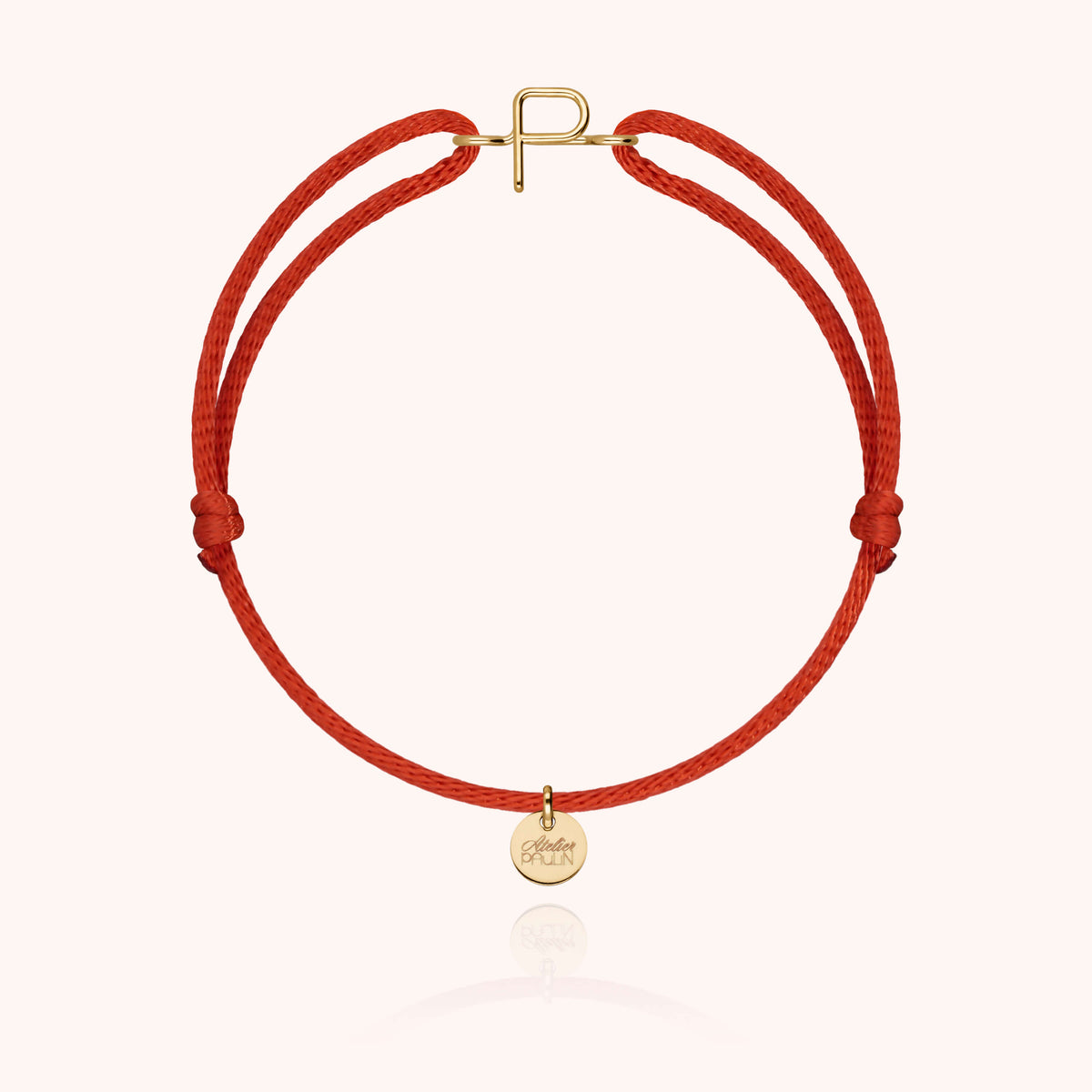 Armband Kordel Capitale Initiale aus 18K Gelbgold — sicherer Versand Paris