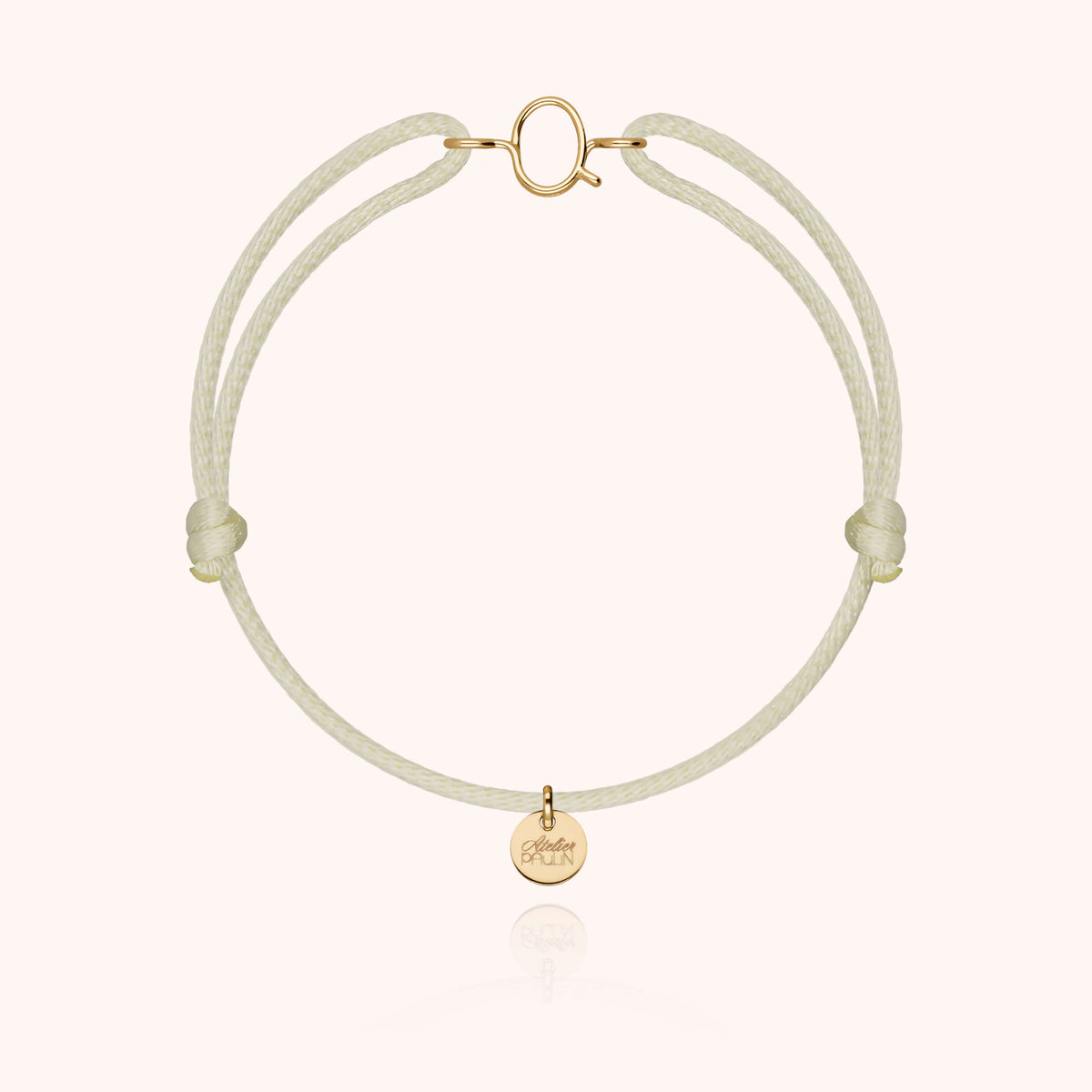 Armband Kordel Capitale Initiale — von Hand gefertigtes Geschenk Paris