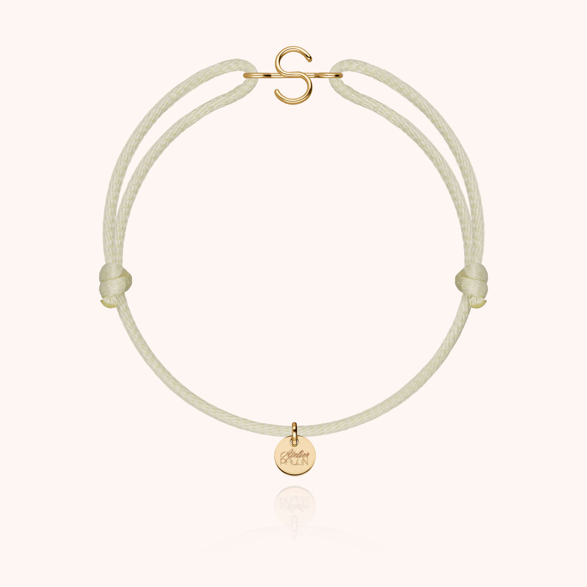 Armband Kordel Capitale Initiale — von Hand gefertigtes Geschenk Paris
