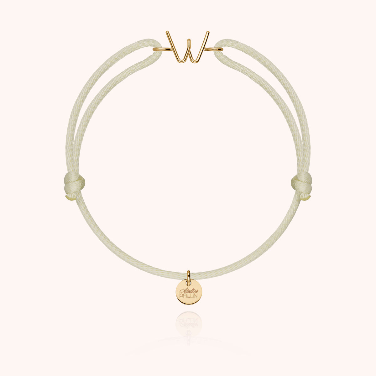 Armband Kordel Capitale Initiale - 18 Karat Gelbgold