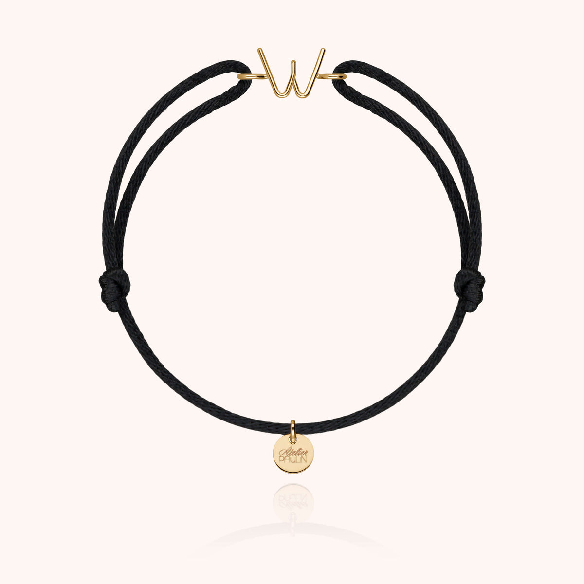 Armband Kordel Capitale Initiale - 18 Karat Gelbgold
