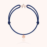 Initiale Capitale Cord Bracelet - Rose 18k gold