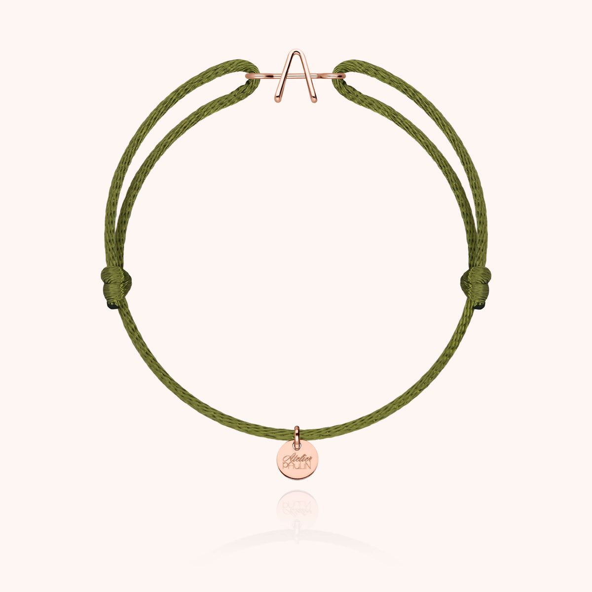 Armband Kordel Capitale Initiale Buchstabe — von Hand gefertigtes Geschenk