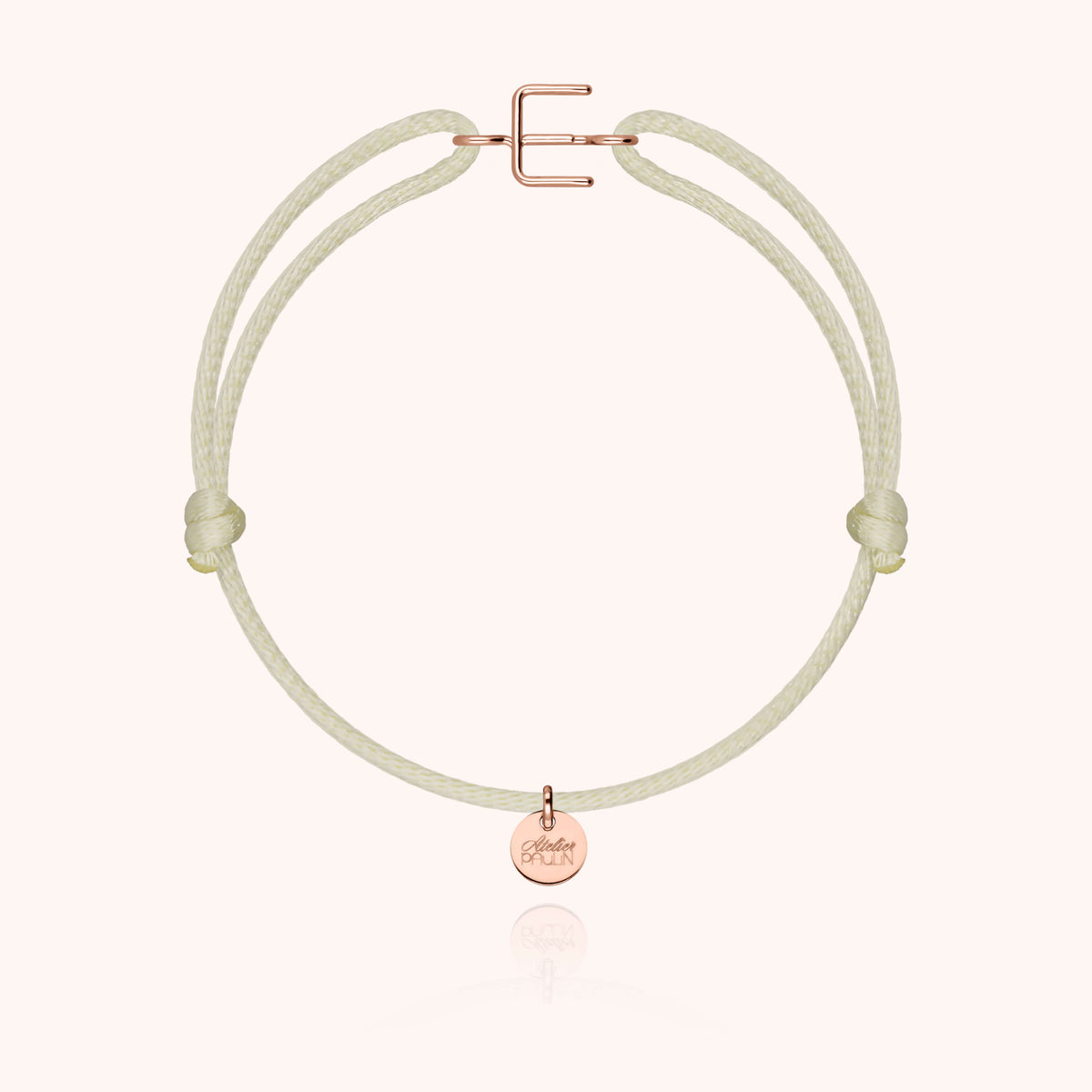 Armband Kordel Capitale Initiale — von Hand gefertigtes Geschenk Paris