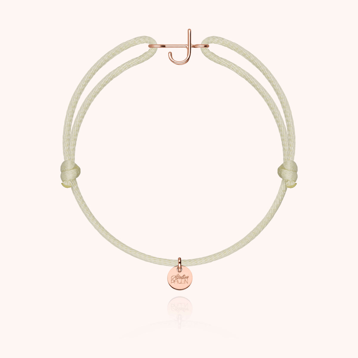 Armband Kordel Capitale Initiale in 18K Roségold — sichere Lieferung Paris