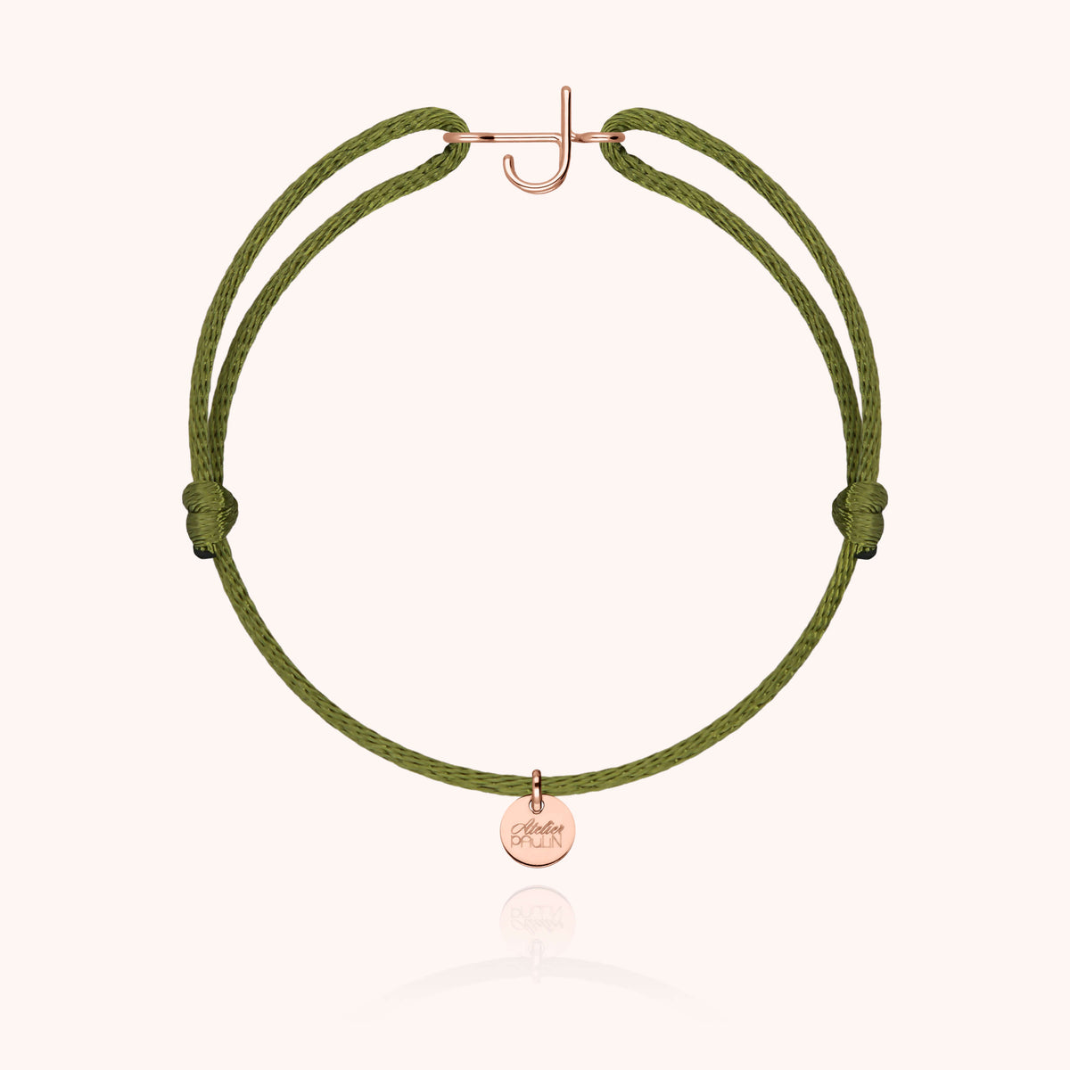 Armband Kordel Capitale Initiale — von Hand gefertigtes Geschenk Paris