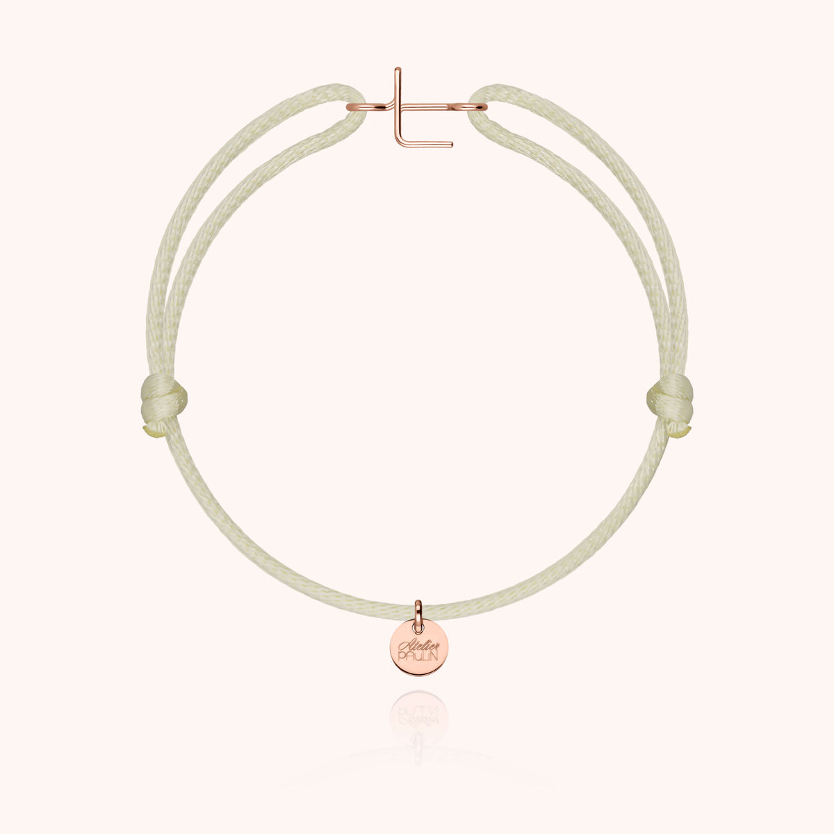 Armband Kordel Capitale Initiale in 18K Roségold — sichere Lieferung Paris