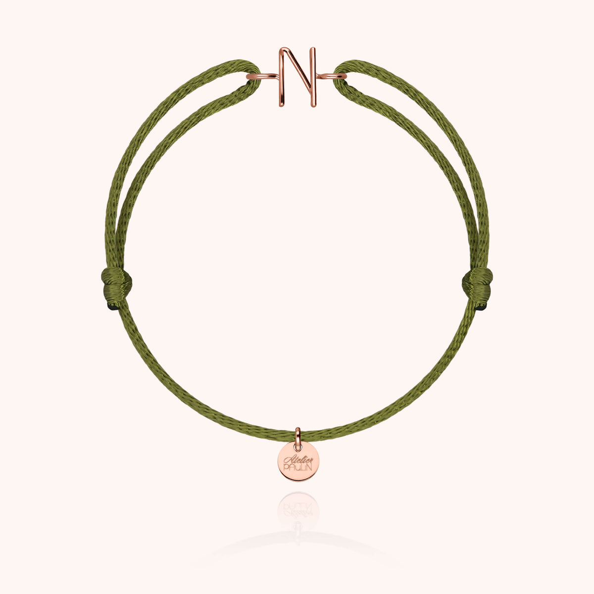 Armband Kordel Initiale Capitale - 18 Karat Roségold