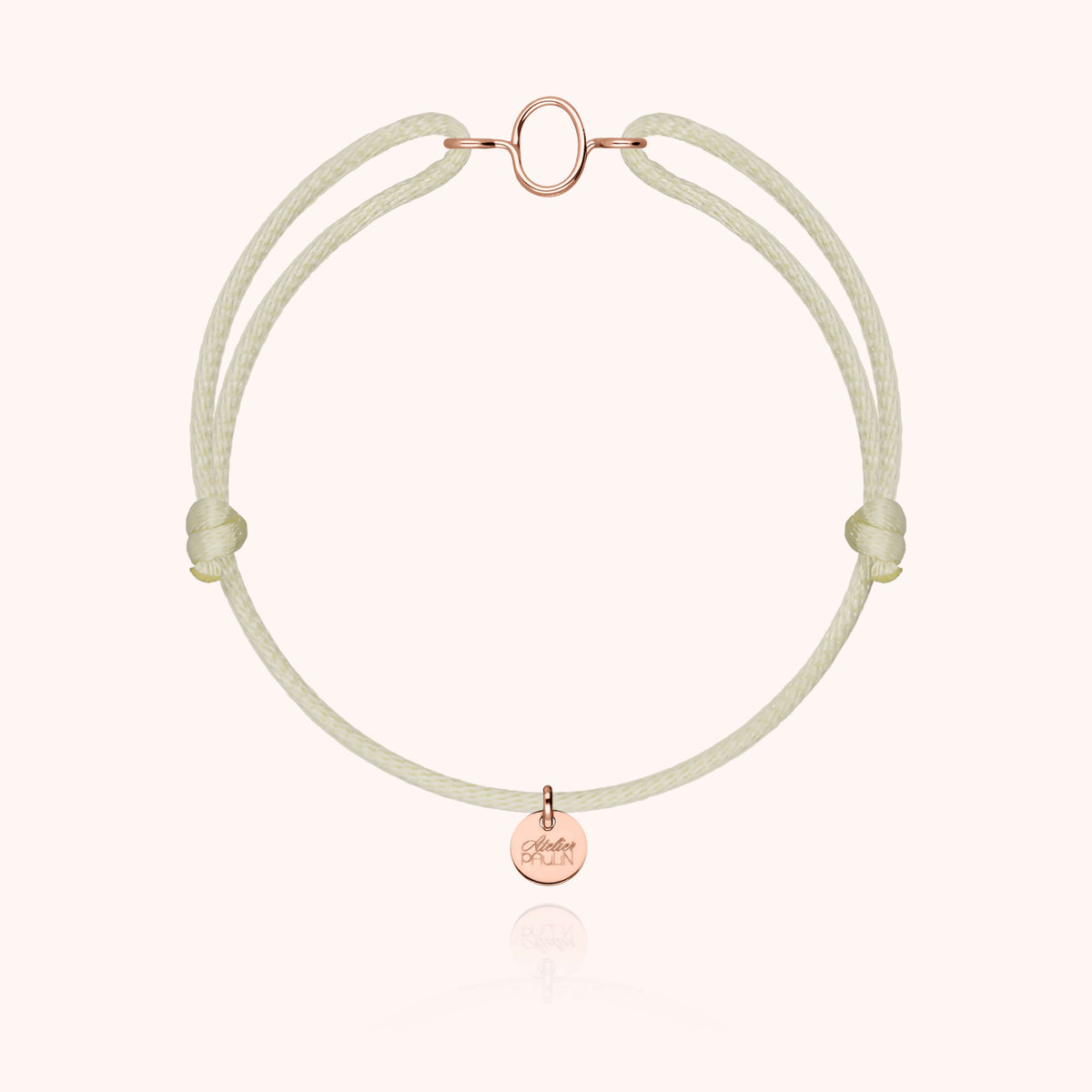 Armband Kordel Capitale Initiale in Roségold 18K — sichere Lieferung aus Paris