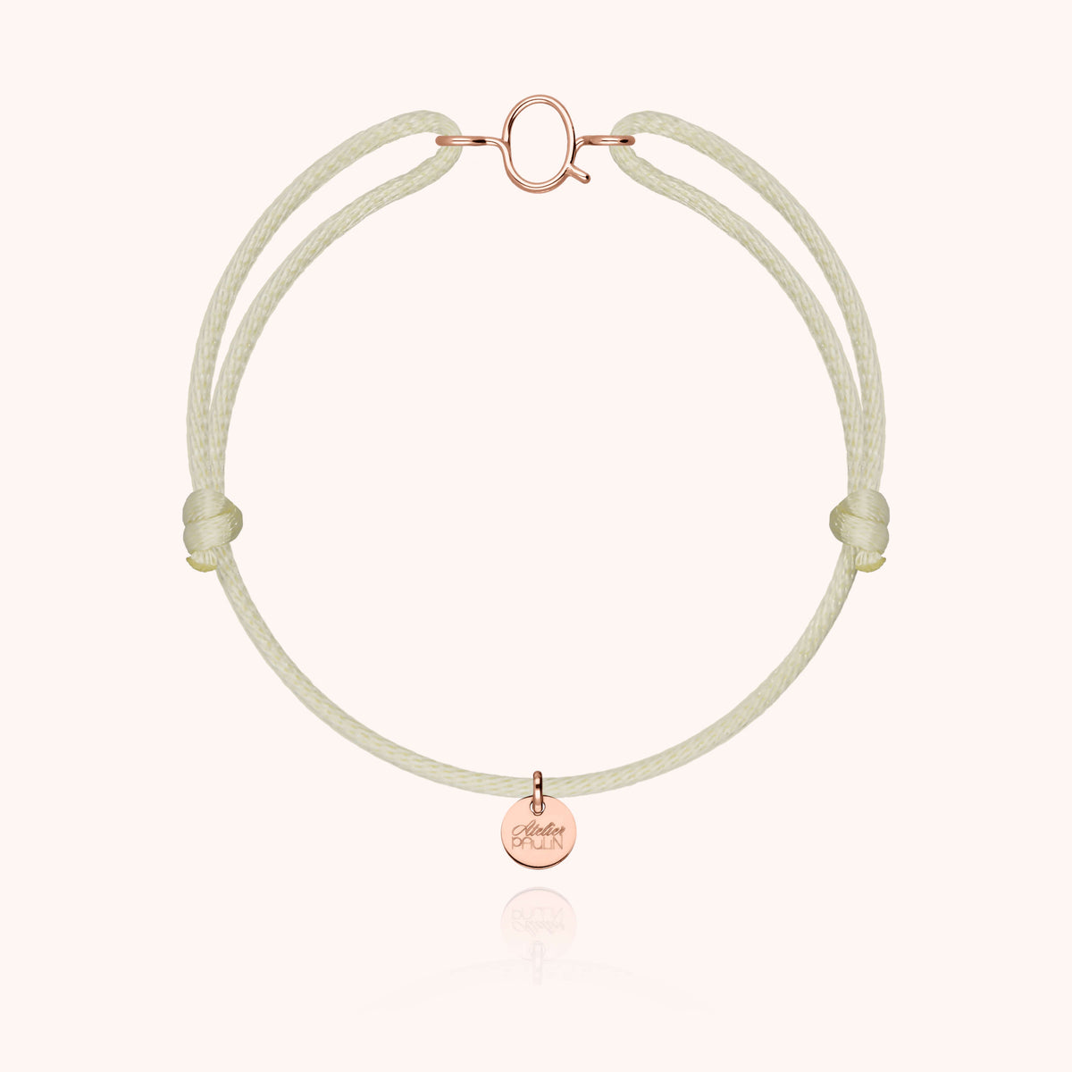Kordelarmband Capitale Initiale aus 18 Karat Roségold — sichere Lieferung aus Paris