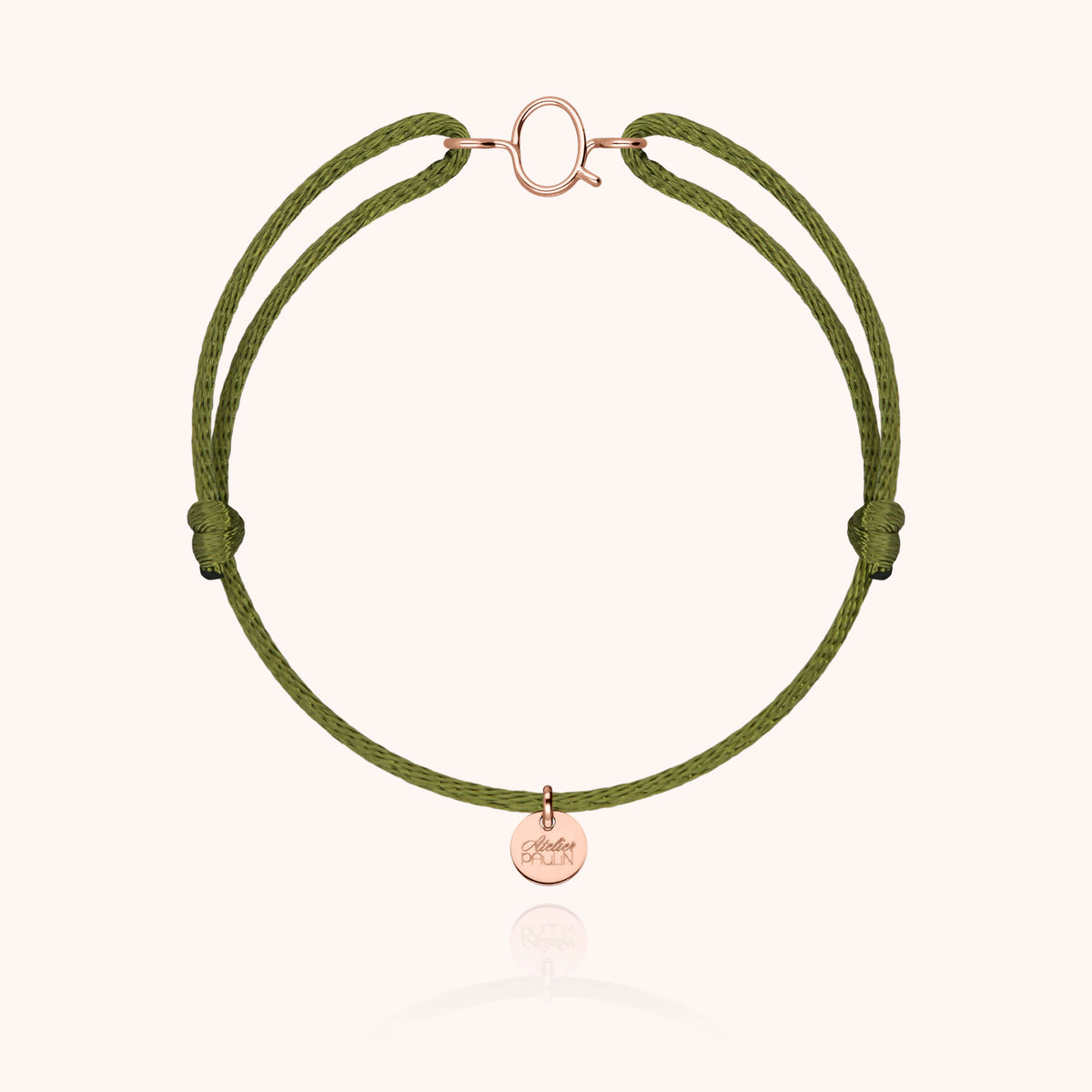 Armband Kordel Capitale Initiale — von Hand gefertigtes Geschenk Paris