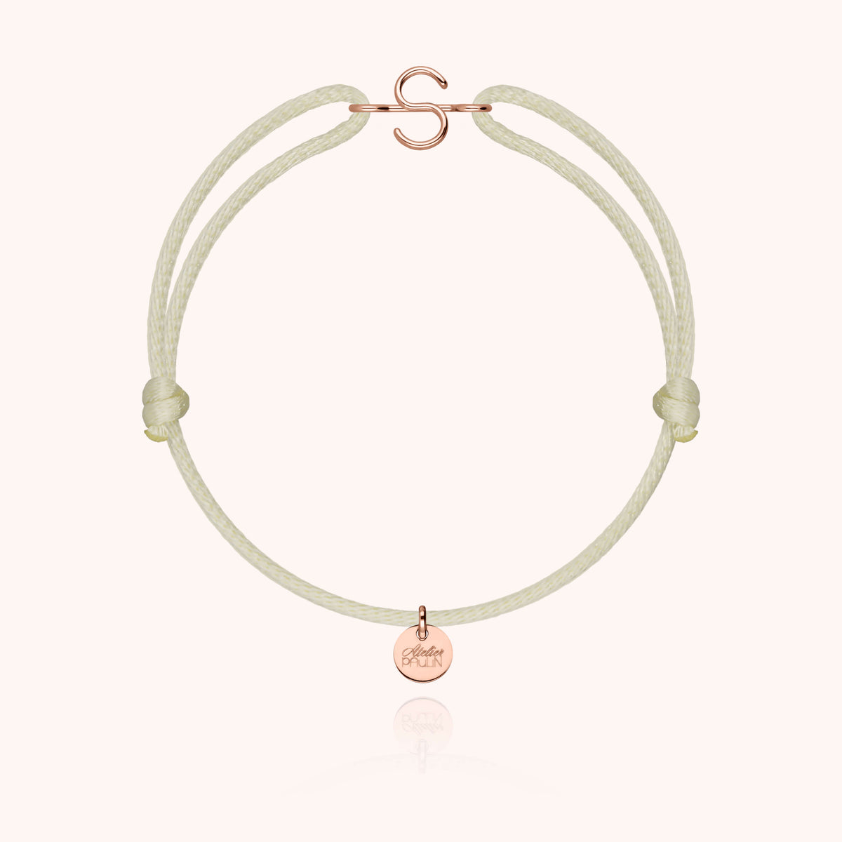 Kordelarmband Capitale Initiale in 18 Karat Roségold — sichere Lieferung aus Paris