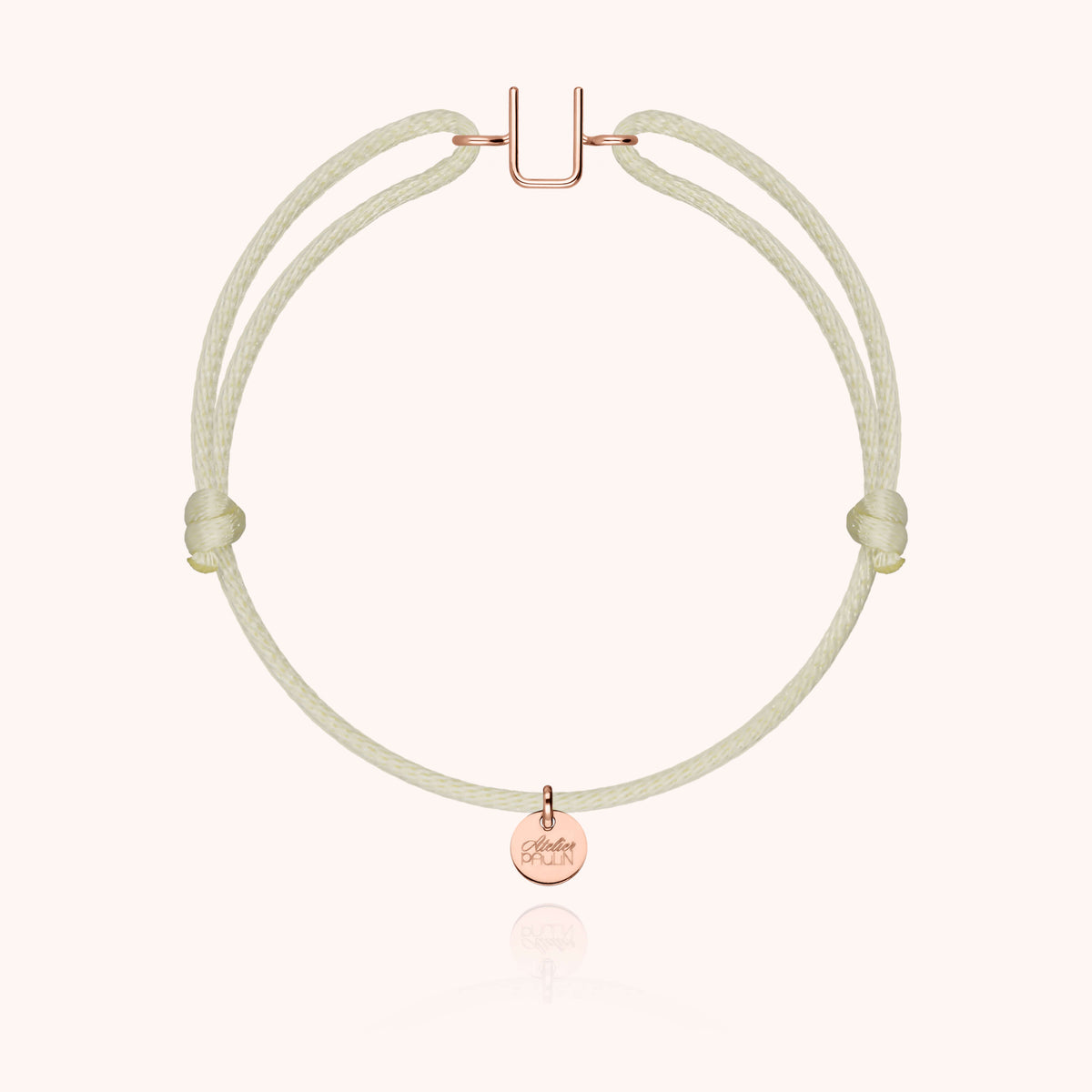Armband Kordel Capitale Initiale in 18 Karat Roségold — sichere Lieferung aus Paris