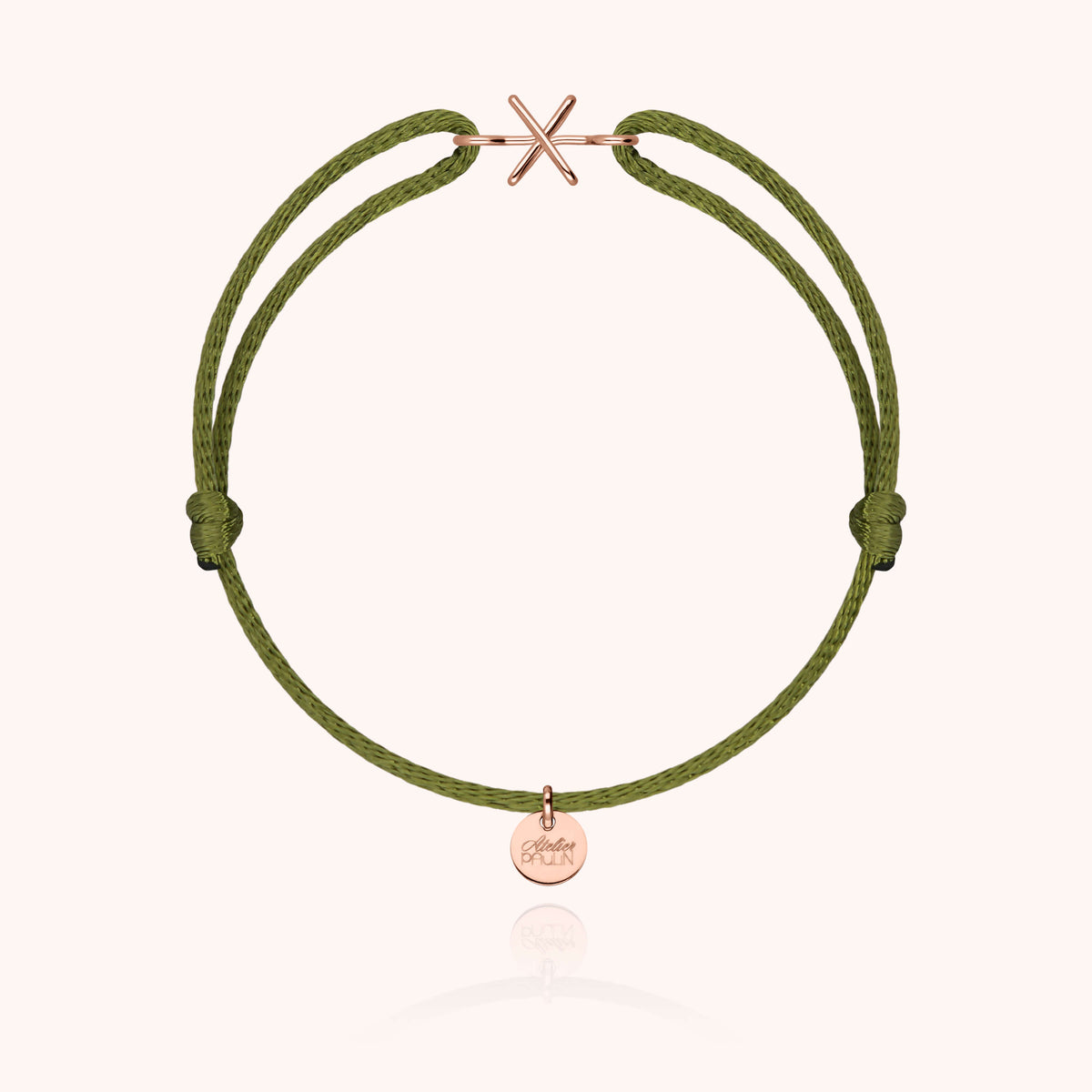 Armband Kordel Capitale Initiale — von Hand gefertigtes Geschenk Paris