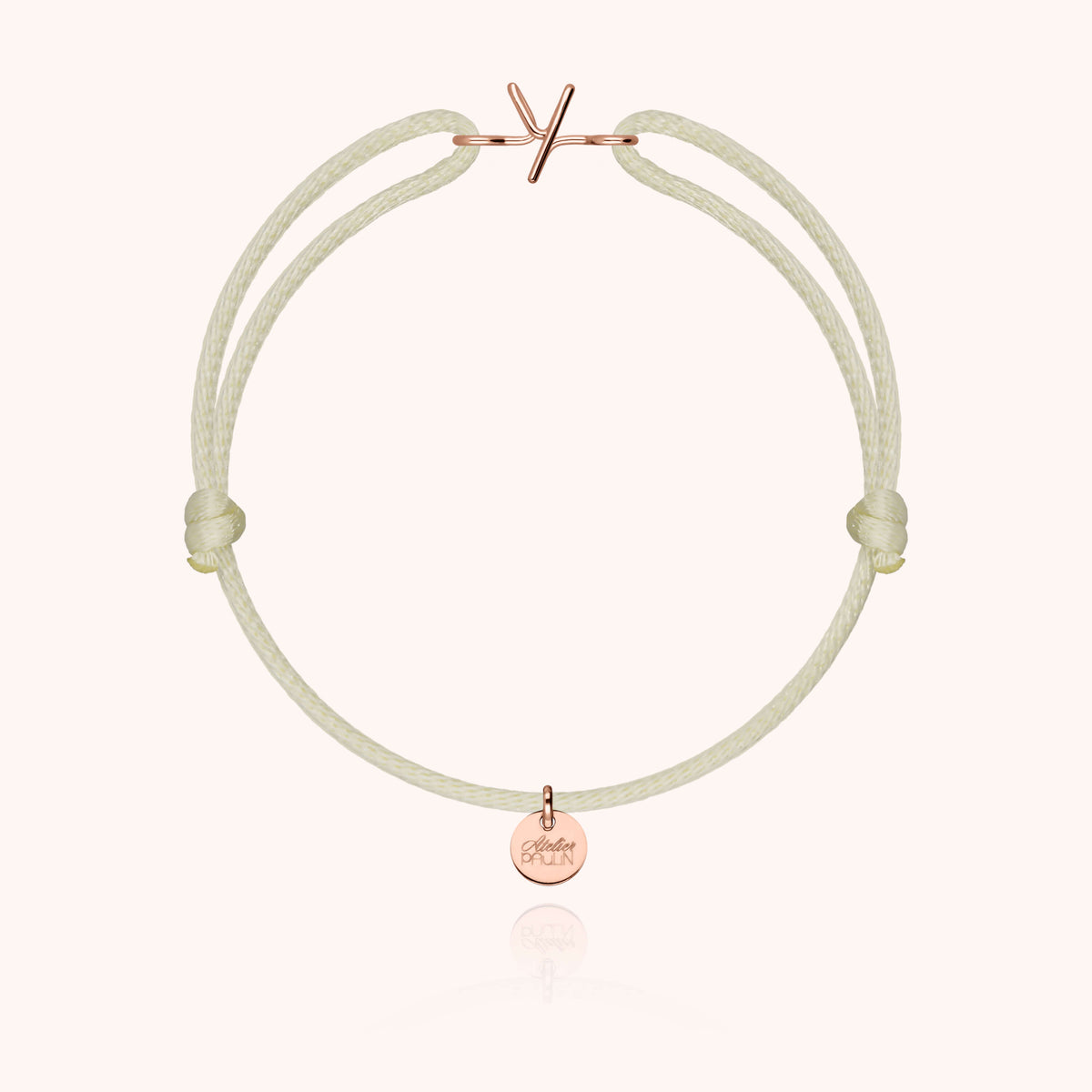 Armband Kordel Capitale Initiale in Roségold 18K — sichere Lieferung aus Paris