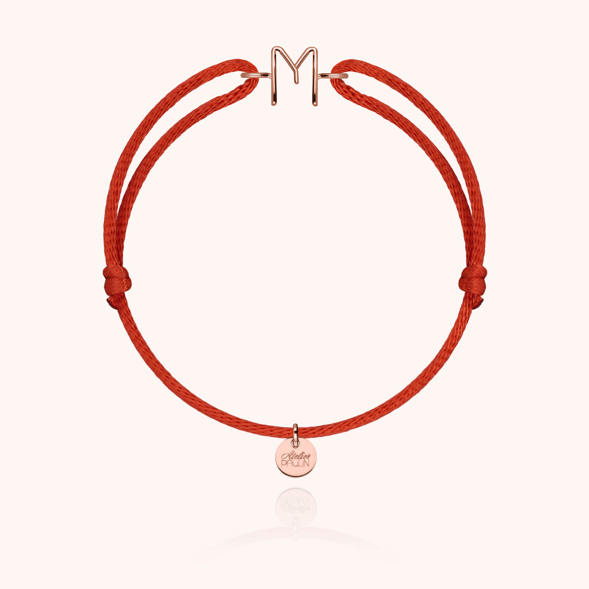 Armband Kordel Initiale Capitale - 18 Karat Roségold