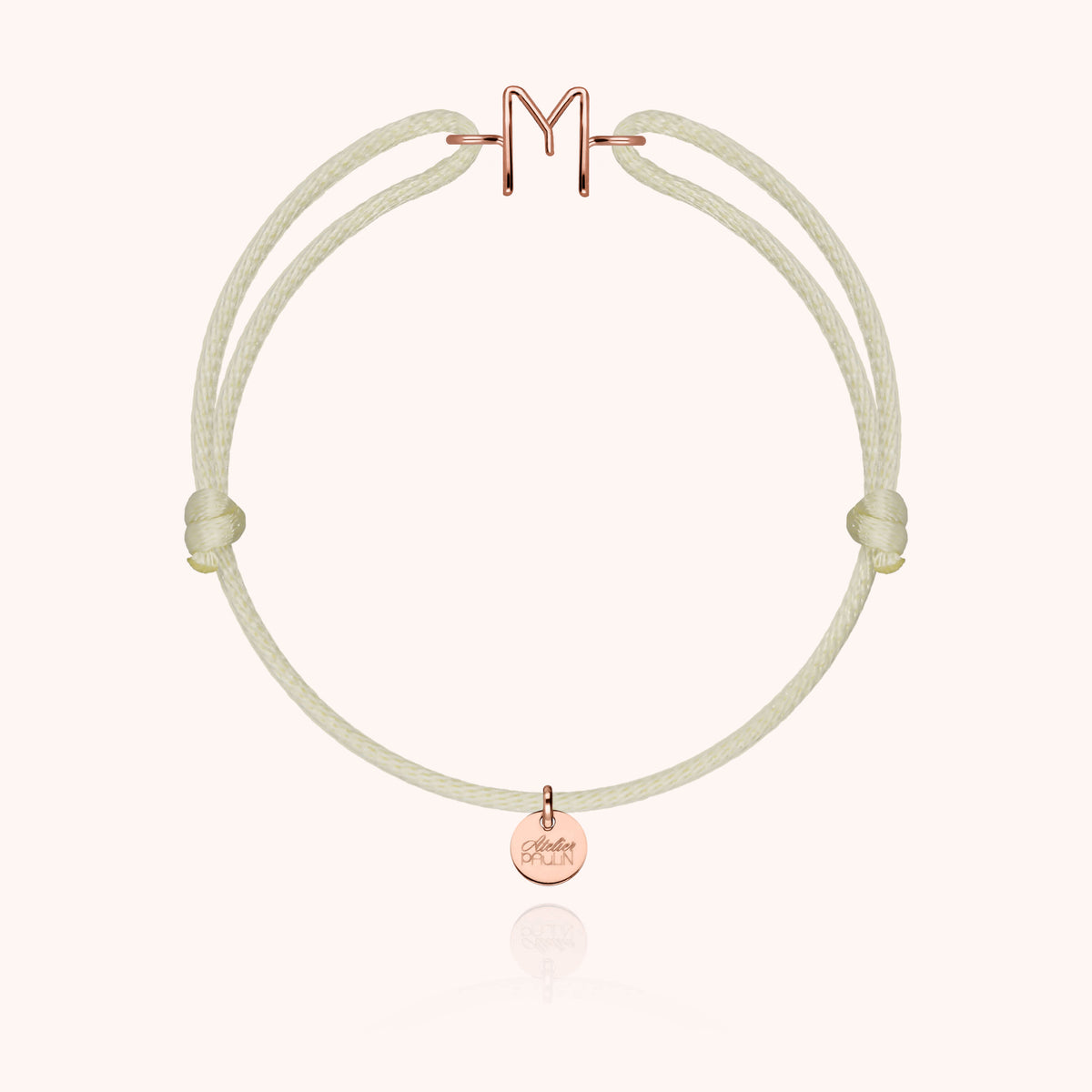 Armband Kordel Initiale Capitale - 18 Karat Roségold