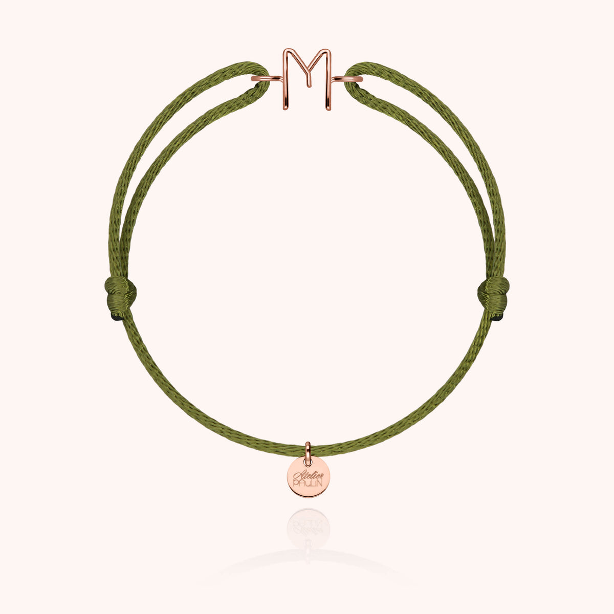 Armband Kordel Initiale Capitale - 18 Karat Roségold