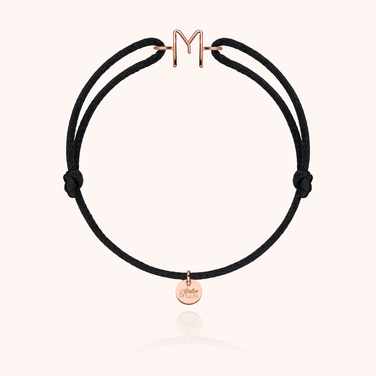 Armband Kordel Initiale Capitale - 18 Karat Roségold