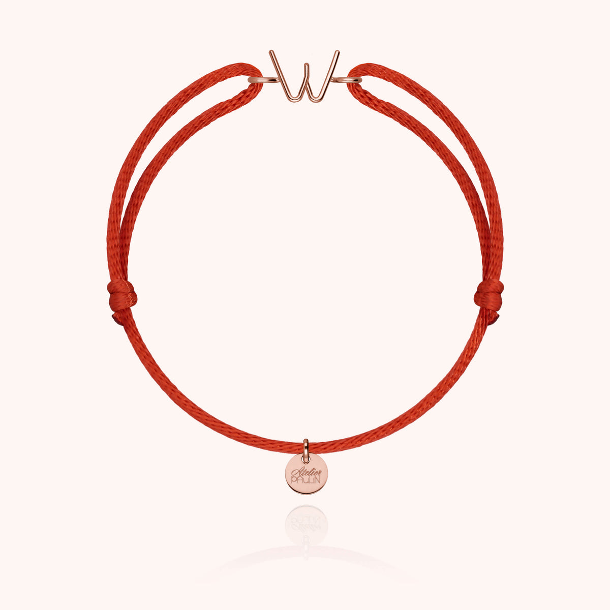 Armband Kordel Initiale Capitale - 18 Karat Roségold