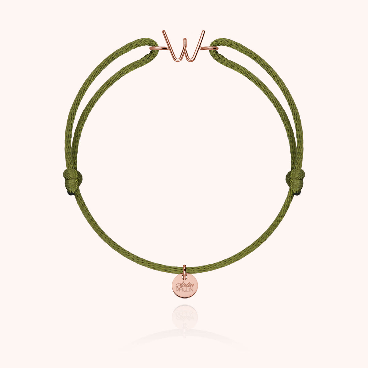 Armband Kordel Initiale Capitale - 18 Karat Roségold