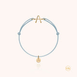 Bracciale Cordino Iniziale Bambino - oro giallo 18kt.