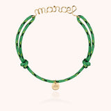Bracelet Cordon Knot Personnalisé Homme - or jaune laminé