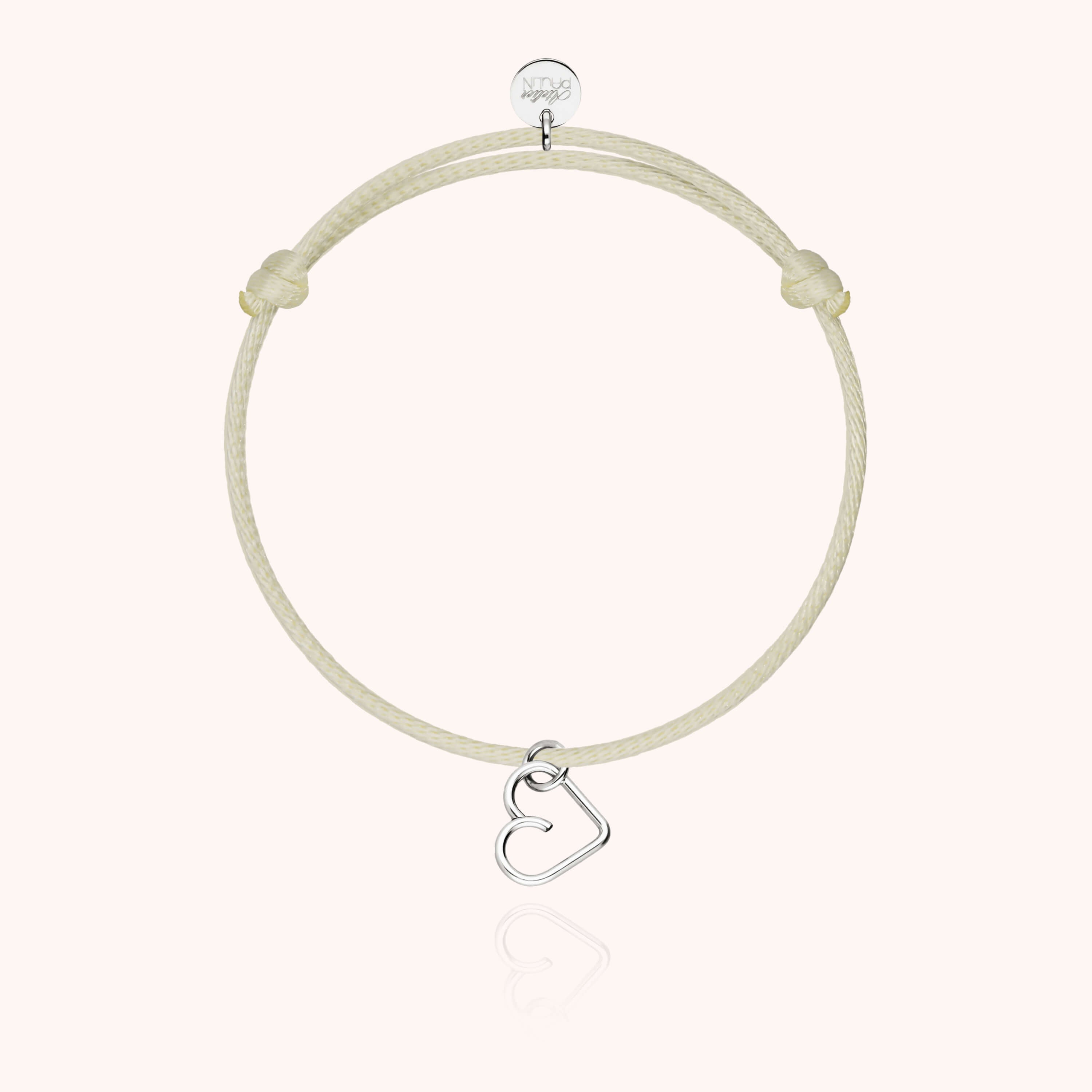 Bracciale Cordon Lucky Charms Cuore - argento