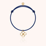 Lucky Charms Clover Cord Bracelet - Yellow 18k gold