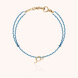 Bracciale Cordino Iniziale Mini Attache moi - oro giallo 18kt.