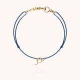 Mini Attache moi Initiale Plain Cord Bracelet - Yellow 14k gold-filled