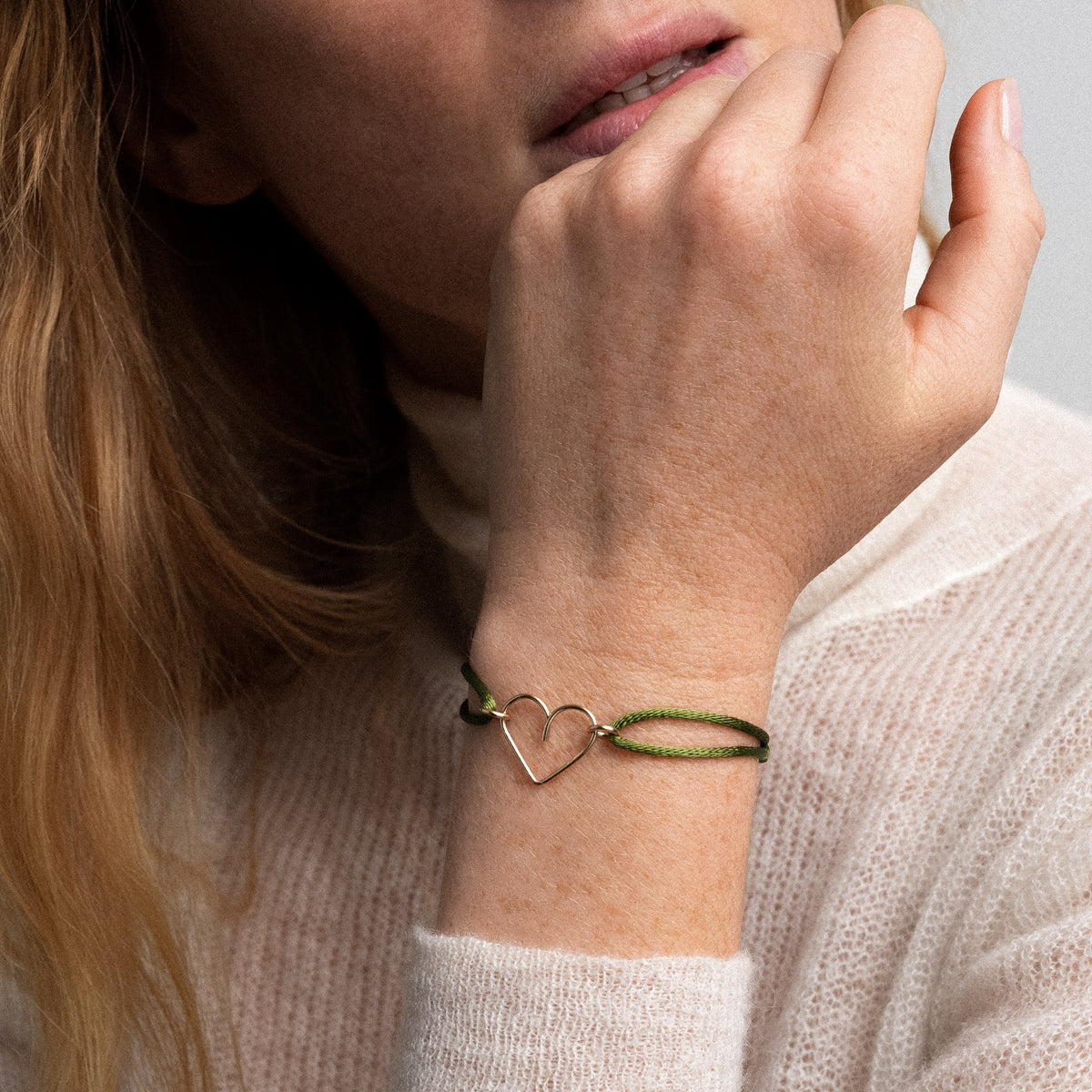 Bracciale Cordino Cuore