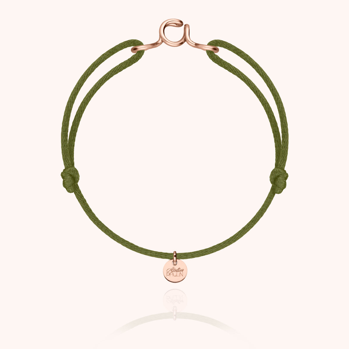 Original Initiale Cord Bracelet, worn on the wrist